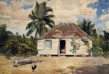 溫斯洛 荷默 Native Huts, Nassau 溫斯洛 荷默 Native Huts, Nassau
